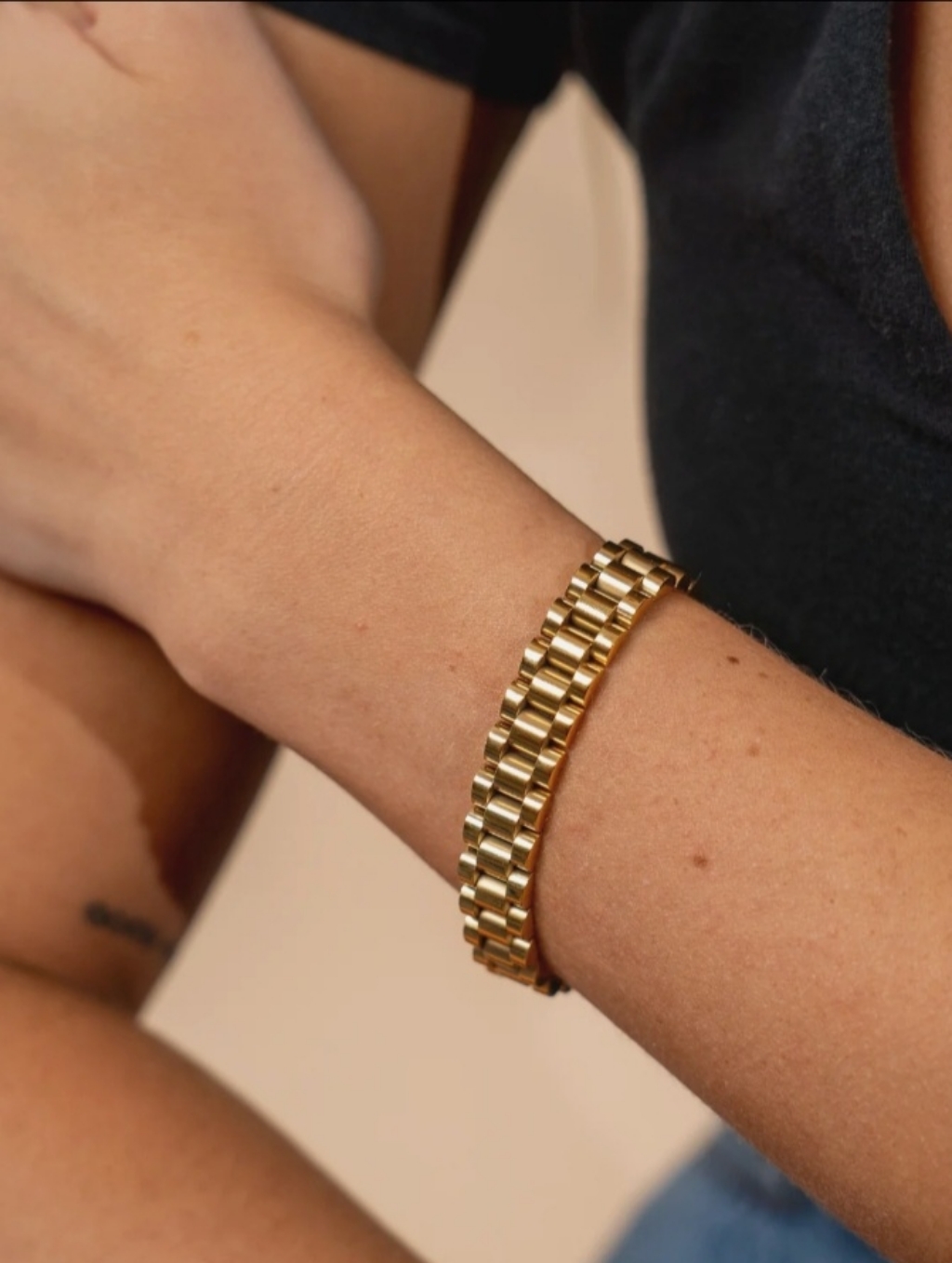 Thin Watch Band Chain Bracelet